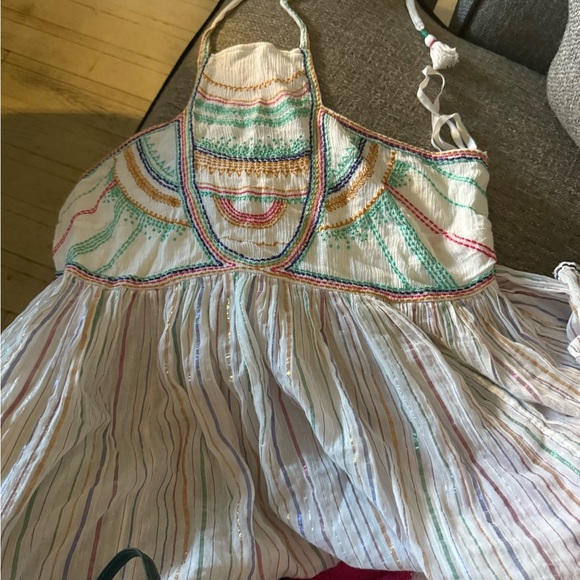 Floret White Textured Skirt - Picture 2 of 3